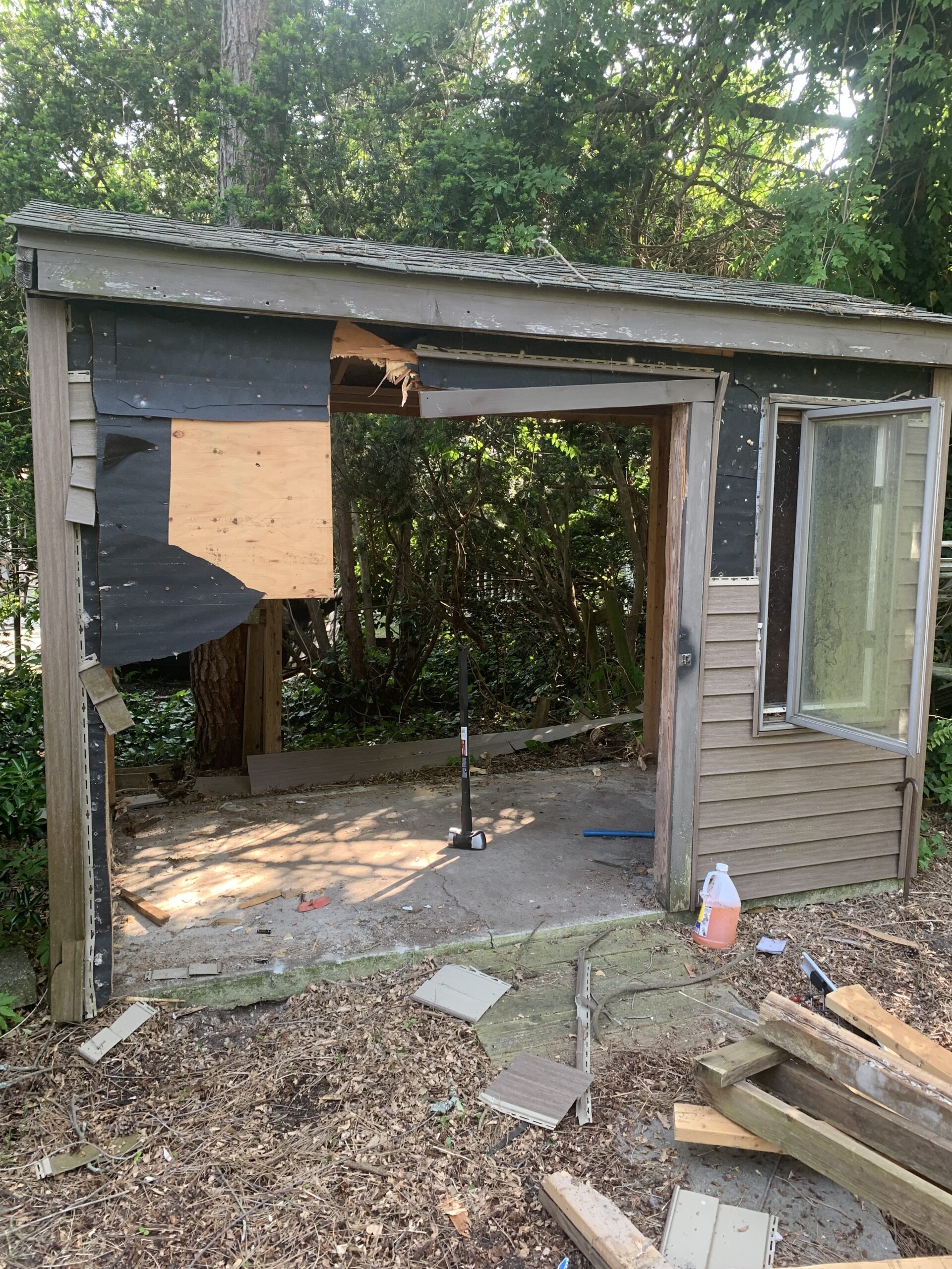 Shed Demo in Cape May Point, NJ